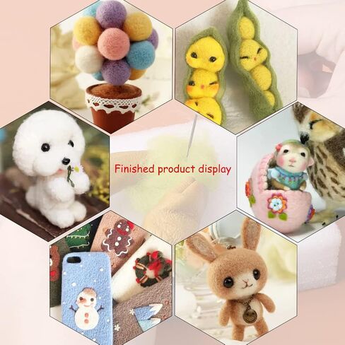 Mayboos Needle Felting Kit,Wool Roving 40 Colors Set, 132 Pcs Needles Wool Felting Needles Tools with 3 Sizes Felting Needles for Felted Animal Needle Felting Supplies in Saudi Arabia