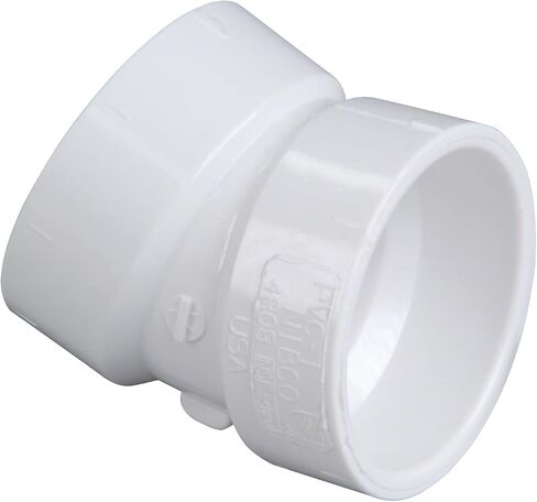 NIBCO - K07940C C4808 3 HXH 22 1/2 ELBOW PVC, White, C48083, 3 Inch in Kuwait