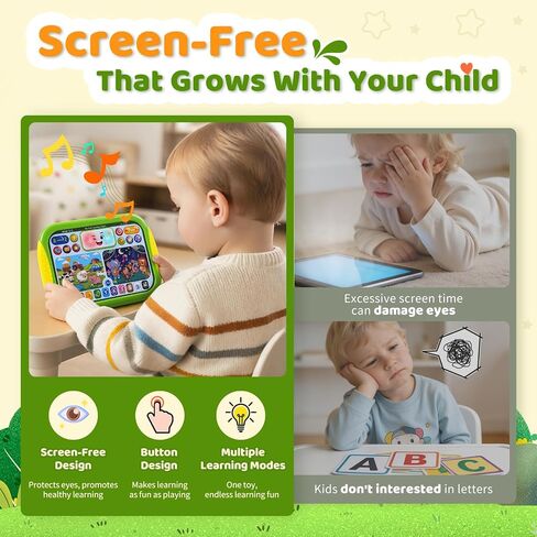 Toddler Learning Tablet Toy for Speech Therapy, Screen-Free Educational Toy in Saudi Arabia