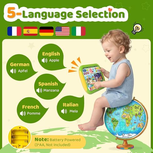 Toddler Learning Tablet Toy for Speech Therapy, Screen-Free Educational Toy in Saudi Arabia