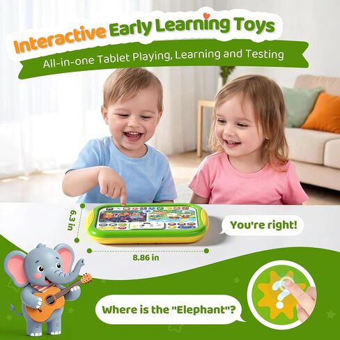Toddler Learning Tablet Toy for Speech Therapy, Screen-Free Educational Toy in Saudi Arabia