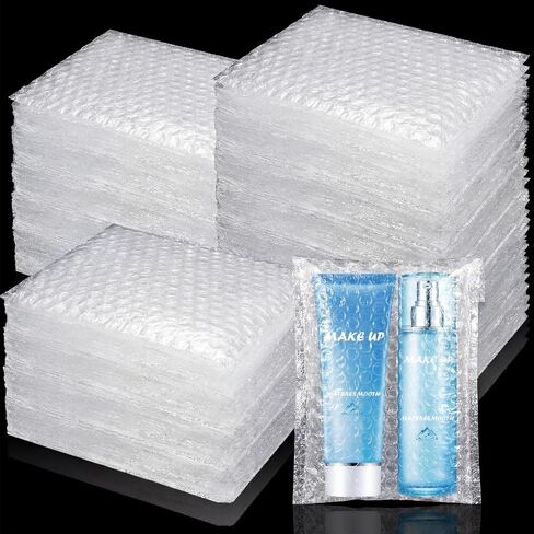 200Pcs Bubble Pouches Wrap 6"x8", Clear Bubble Out Bags for Packing, Double Walled Moving Supplies Bubble Bags for Fragile Dishes China Plates, Bubble Pouch Bags for Shipping Storage Wrapping in Kuwait