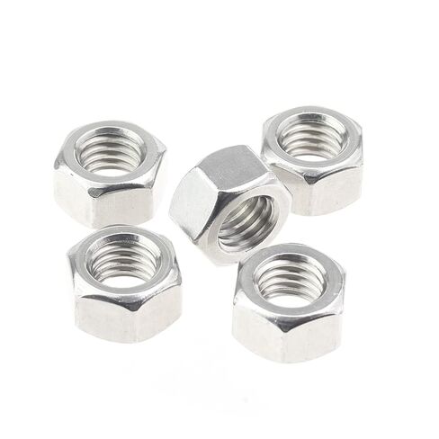 HELIFOUNER 50 Pieces #2-56 Stainless Steel Hex Nuts, 304 Stainless Steel (18-8) Hexagon Nuts, Bright Finish, Coarse Thread in Kuwait