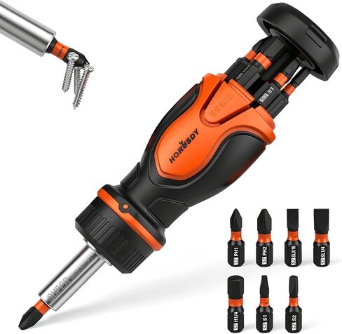 HORUSDY 32-Piece 1/4" Shan Extra Long Security Power Bit Set, 6" Long Tamper Proof Security Bits, S2 Steel. in Kuwait
