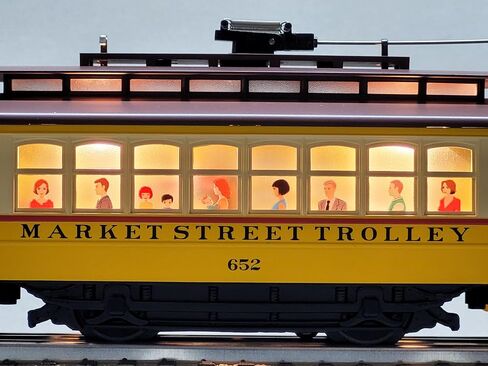 MTH RAILKING Market Street Bump N GO Trolley O Gauge 30-5258 in Saudi Arabia