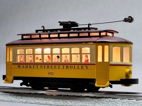MTH RAILKING Market Street Bump N GO Trolley O Gauge 30-5258 in Saudi Arabia