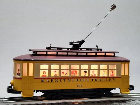 MTH RAILKING Market Street Bump N GO Trolley O Gauge 30-5258 in Saudi Arabia