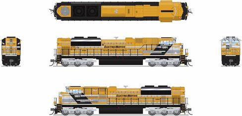 Broadway Limited 9966 EMD SD70ACe, EMD Demo 1201, Yellow Progress Rail, Paragon4 Sound/DC/DCC, N Scale in Saudi Arabia