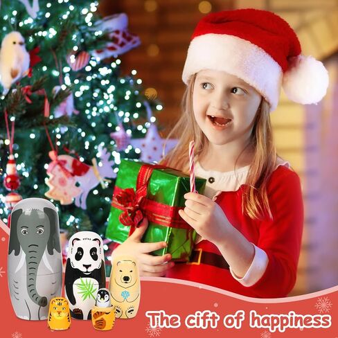 5 Pcs Russian Nesting Dolls Matryoshka Doll Handmade(Elephant) in Kuwait