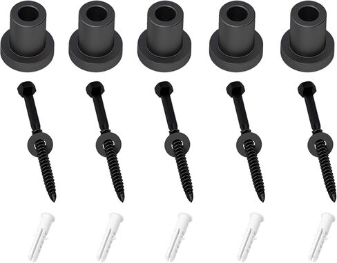 skysen 5 PCS 2" Barn Door Wall Spacer with Screws for Sliding Barn Door Hardware Connection Device Metal Steel Track to Wall(Spacer-50) in Kuwait