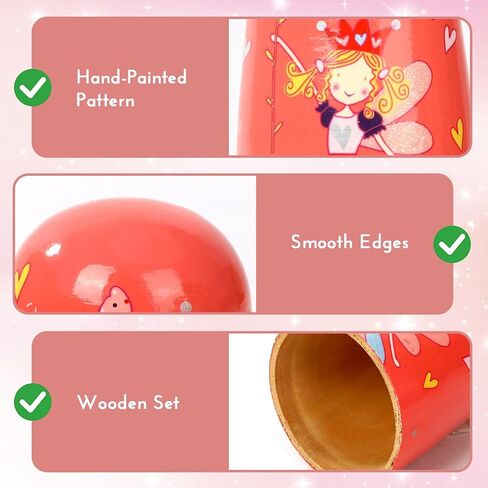5 Pcs Russian Nesting Dolls Matryoshka Doll Handmade (Fairy) in Kuwait