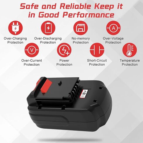 4.5Ah PC18B Replacement Battery for Porter Cable 18V Battery Ni-Mh, Compatible with Porter Cable 18-Volt PC18B-2 PCC489N PCMVC PCXMVC Cordless Tools Batteries 2 Packs in Saudi Arabia