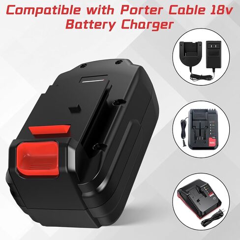 4.5Ah PC18B Replacement Battery for Porter Cable 18V Battery Ni-Mh, Compatible with Porter Cable 18-Volt PC18B-2 PCC489N PCMVC PCXMVC Cordless Tools Batteries 2 Packs in Saudi Arabia