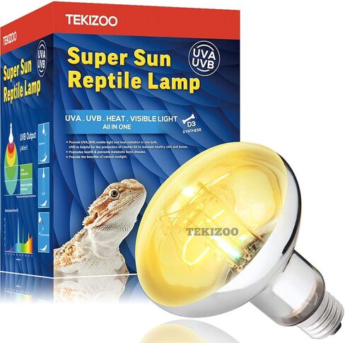 UVA UVB Sun Lamp High Intensity Self-Ballasted Heat Basking Lamp/Light/Bulb for Reptile and Amphibian (125W) in Saudi Arabia
