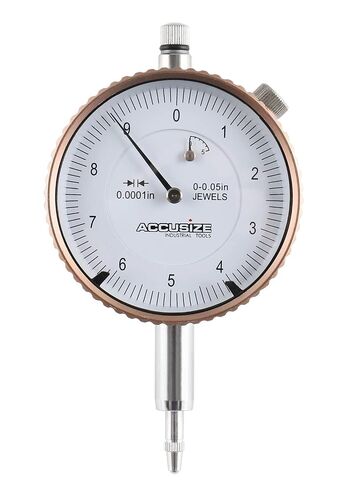 Accusize Industrial Tools Agd2 Style 0-1/4'' by 0.0005'' Dial Indicator with Lug Back, P900-S098 in Kuwait
