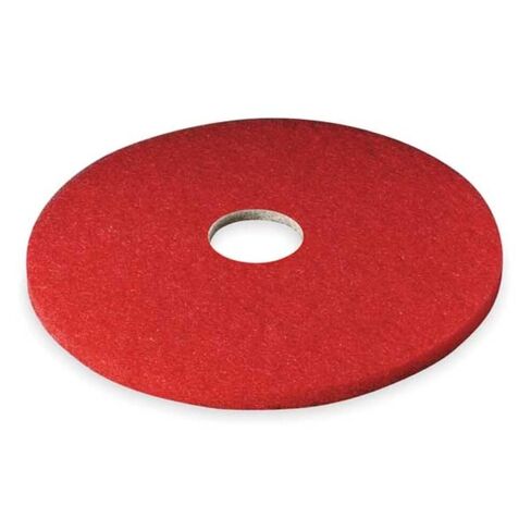 3M Buffer Floor Pad 5100, Red, 12", Removes Soil, Scratches, Scuff Marks, and Black Shoe Heel Marks in Kuwait