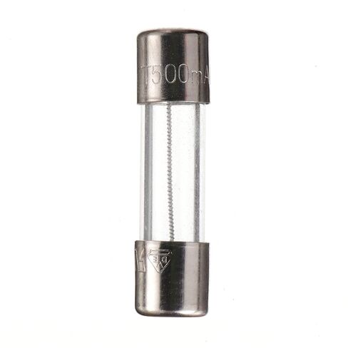 BOJACK T0.5AL250V 5x20mm 0.5A 250V صمامات ضربة بطيئة 0.5 أمبير 250 فولت 0.2 × 0.78 بوصة أنبوب زجاجي صمامات تأخير الوقت (عبوة من 20 قطعة) in Kuwait