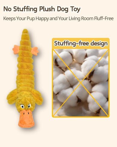 BoYoYo 3 Pack No Stuffing Squeaky Dog Toys for Small Dogs,Plush Crinkle Toy in Saudi Arabia
