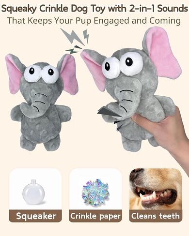BoYoYo 5 Pack Plush Squeaky Dog Toys for Small Dog,Stuffed Animal Puppy Toy in Saudi Arabia