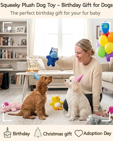 BoYoYo 5 Pack Plush Squeaky Dog Toys for Small Dog,Stuffed Animal Puppy Toy in Saudi Arabia