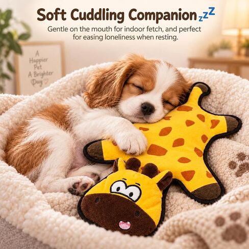 Dog Toys 5 Pack No Stuffing Squeaky Plush Toys with Crinkle Paper, Interactive Chew Toys for Small Medium Dogs, Pet-Safe Animal Set in Kuwait