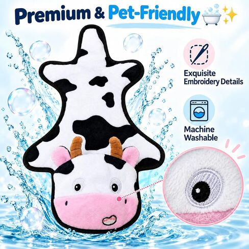 Dog Toys 5 Pack No Stuffing Squeaky Plush Toys with Crinkle Paper, Interactive Chew Toys for Small Medium Dogs, Pet-Safe Animal Set in Kuwait