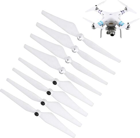 4 Pairs 9450 Self Tightening Drone Propeller(4CW+4CCW) Compatible with DJI Phantom 2/3/3PRO, Low Noise Propeller, Replacement Parts for Drone Blades in Kuwait