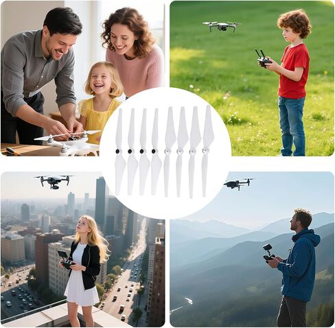 4 Pairs 9450 Self Tightening Drone Propeller(4CW+4CCW) Compatible with DJI Phantom 2/3/3PRO, Low Noise Propeller, Replacement Parts for Drone Blades in Kuwait