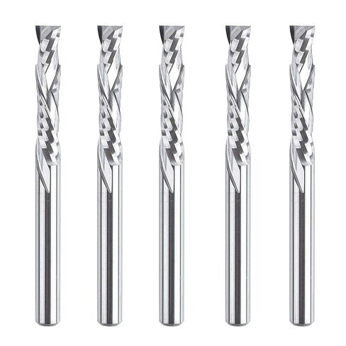 SpeTool 5Pcs Carbide Compression Router Bit Up&Down End Mills 1/8 x 1 inch Cutter for CNC Mill Machine Wookwork 3D Profile Detail Engraver Carving in Kuwait