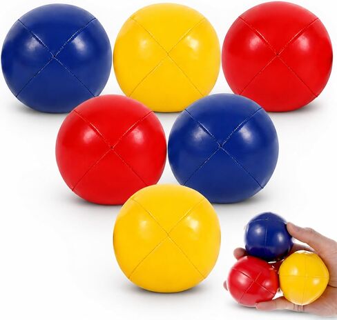 6 Packs Juggling Balls Set Juggling Bean Bags for Beginners Fushigi Ball Ideal for Beginners Professionals Indoor Outdoor Play（Black Green） in Kuwait