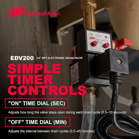 انجرسول راند Edv200 1/4npt 110/120 فولت صمام الصرف الإلكتروني in Kuwait