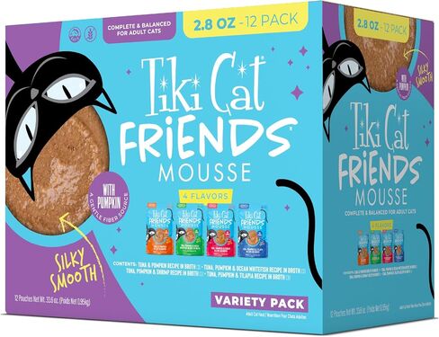 Tiki Cat Friends Wet Cat Food, Tuna Variety Pack, 2.8oz Pouch, 12ct in Saudi Arabia
