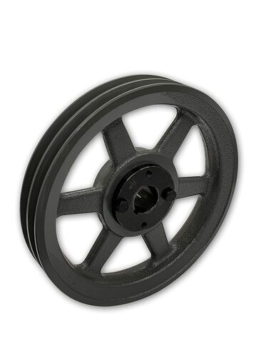 Double Groove 8.25" Cast Iron Electric Motor " H " Pulley/Sheave, Bushing Included, for 3/8" and 1/2" Top Width 3L/A/AK/4L/4LK Section V Belt, 2 Groove (1-3/8" Shaft / 1.375 Bore, 2AK84H) in Saudi Arabia