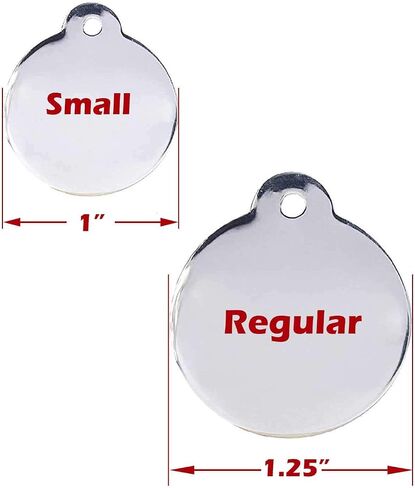 Engraved Emotional Support Animal (ESA) Personalized with 4 Lines of Custom Engraved ID Stainless Steel Enameled Small in Saudi Arabia