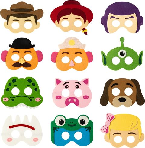 12PCS Toy Inspired Story Party Cartoon Character Masks in Saudi Arabia