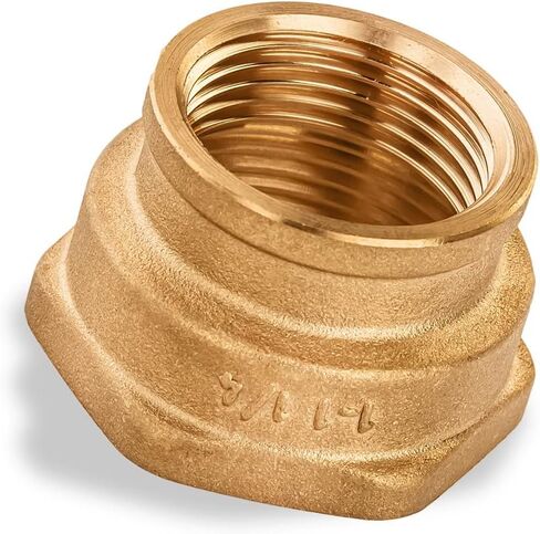 Pipe Fittings Brass Coupling 1" Female x 1 ¼" Female Brass Reducing Coupling in Kuwait
