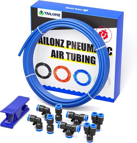 TAILONZ PNEUMATIC أزرق 3/8 بوصة od 10 أمتار PU مجموعة أنابيب الهواء خرطوم الأنابيب أنابيب الهواء أو أنابيب نقل السوائل الهوائية (3/8 أنبوب PU) in Kuwait