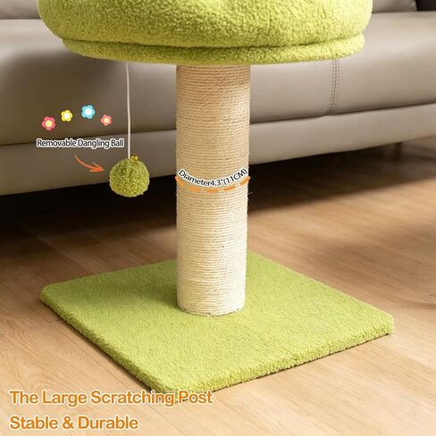 Flower Cat Scratching Post for Indoor Cats Scratcher with Bed in Kuwait