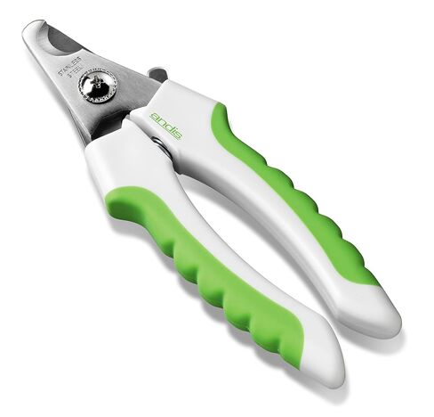 Andis 65700 Animal Nail Cutter for Small Breeds - Stainless Steel Blades with Sharp Efficiency - Designed for Repeated Use & Recommended by Pet Trainers – Medium Size & White/Green in Saudi Arabia