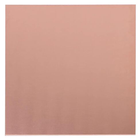 Daseyyue 1 Pcs Pure Copper Sheet, 12" x 12", 24 Gauge(0.51mm) Thickness, No Scratches, Protective Film on Both Sides in Saudi Arabia