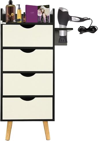 Salon Storage Cabinet 4 Drawers MDF Wood Organizer in Saudi Arabia