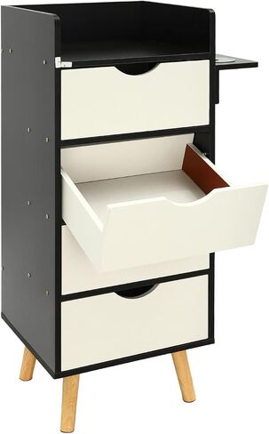 Salon Storage Cabinet 4 Drawers MDF Wood Organizer in Saudi Arabia