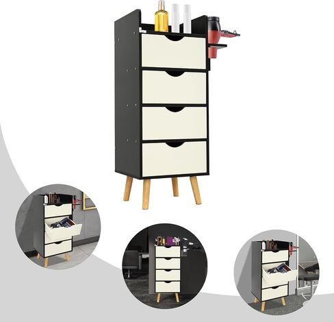 Salon Storage Cabinet 4 Drawers MDF Wood Organizer in Saudi Arabia