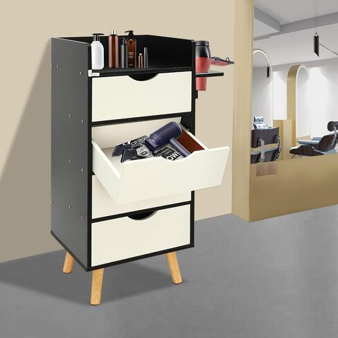 Salon Storage Cabinet 4 Drawers MDF Wood Organizer in Saudi Arabia