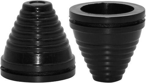 حلقة معدنية على شكل برج من Flyshop مقاس 60 مم 2-3/8 بوصة، معرف 50 مم 2 بوصة، قابس ثقب حلقات مطاطية صناعية لحماية الأسلاك، قابس مطاطي لجدار الحماية، 4 عبوات in Kuwait