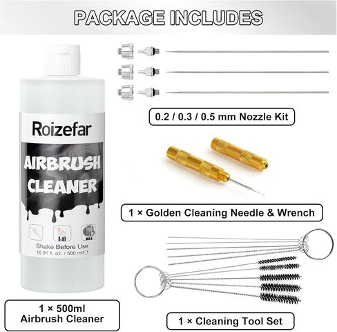 Roizefar 21PCS Airbrush Replacement Parts Kit for Cleaning, Maintenance in Saudi Arabia