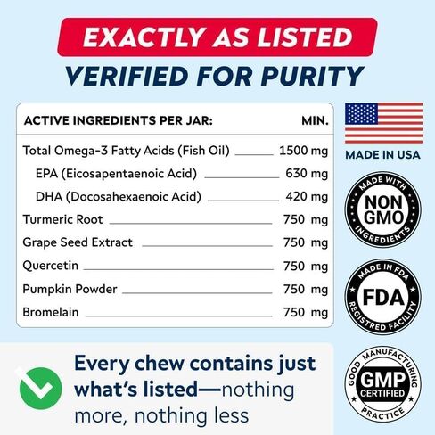 Dog Allergy & Itching Relief - Anti Itch, Skin&Coat Support Chews w/Omega 3 in Saudi Arabia