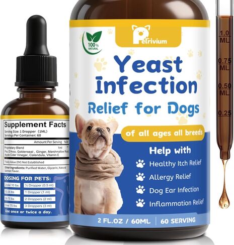 Yeast Infection Treatment for Dog, Natural Itch Relief for Ear & Paw Yeast in Kuwait