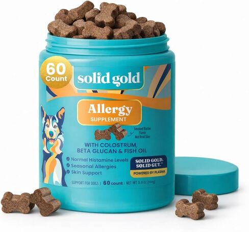 Solid Gold Dog Allergy Chews for Itchy Skin & Immune Support, 120ct in Kuwait