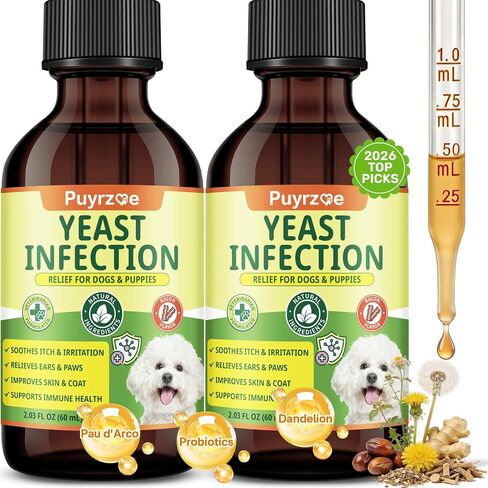 puyrzoe Natural Yeast Infection Treatment for Dogs, Yeast Treatment for Dog in Kuwait